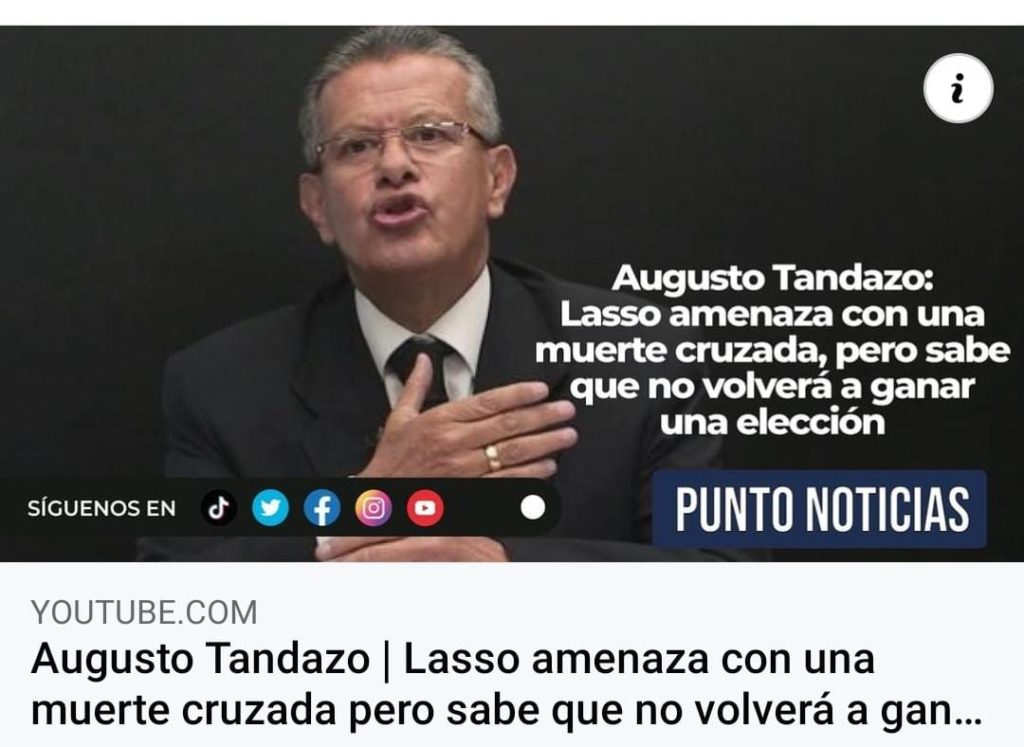 Guillermo Lasso No Ha Amenazado Con Ir A Muerte Cruzada