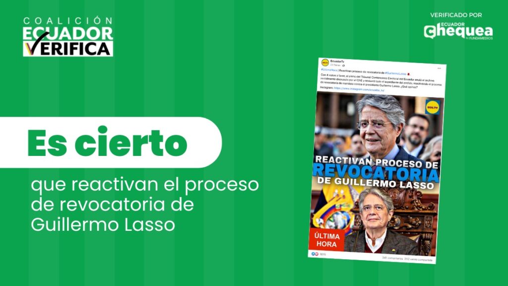 Reactivan El Proceso De Revocatoria De Guillermo Lasso