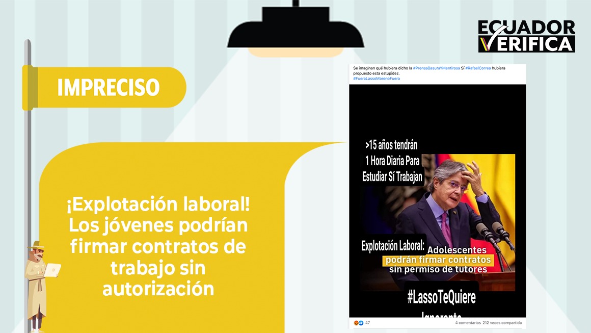 El Código del Trabajo ya permite contratos a mayores de 15, la Ley de