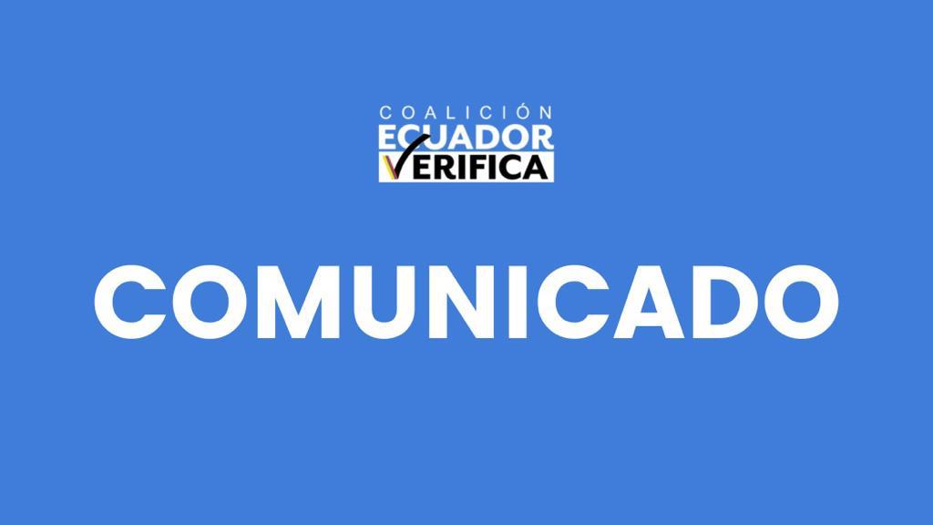 Comunicado Ecuador Verifica