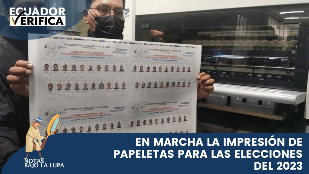 En Marcha La Impresión De Papeletas Para Las Elecciones Del 2023